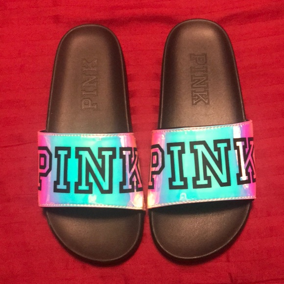 slides for women pink